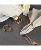 Design Imports Intertwined Napkin Ring Set of 6