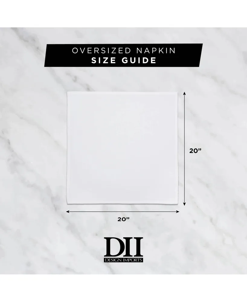 Design Imports Zig Dobby Stripe Napkin Set of 6