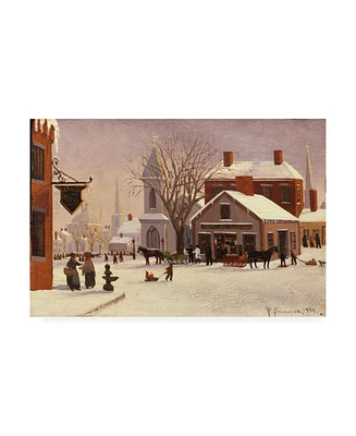 Franklin Stanwood Christmas in Connecticut Canvas Art - 36.5" x 48"