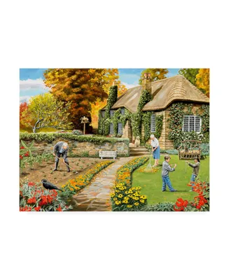 Trevor Mitchell Autumn Garden Scene Canvas Art