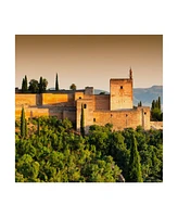 Philippe Hugonnard Made in Spain 3 Sunset over the Alhambra Vi Canvas Art - 36.5" x 48"