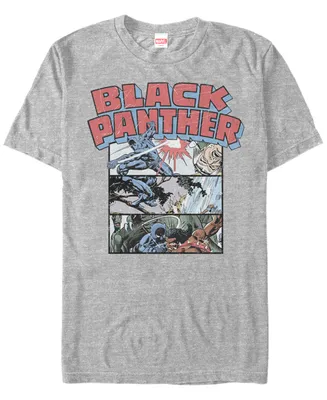 Marvel Men's Black Panther Collage Short Sleeve T-Shirt
