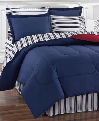 Fairfield Square Collection Navy Yard Reversible 8-Pc. Comforter Sets, Created for Macy's