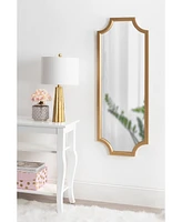 Kate and Laurel Hogan Framed Scallop Full Length Wall Mirror - 18" x 48"