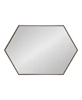 Kate and Laurel Rhodes Framed Hexagon Wall Mirror - 24.75" x 36.75"