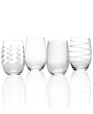 Mikasa Glassware, Set of 4 Cheers Stemless Wine Glasses