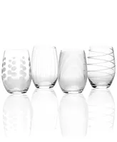 Mikasa Glassware, Set of 4 Cheers Stemless Wine Glasses