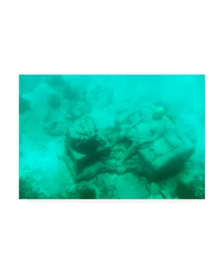 Philippe Hugonnard Viva Mexico Sculptures at bottom of sea in Cancun Iii Canvas Art