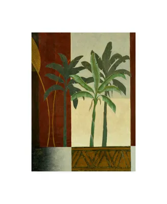 Pablo Esteban Palm Trees on Balcony Canvas Art