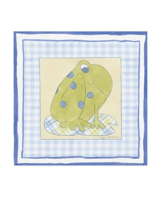 Megan Meagher Frog with Plaid Iv Childrens Art Canvas Art