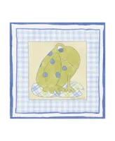 Megan Meagher Frog with Plaid Iv Childrens Art Canvas Art