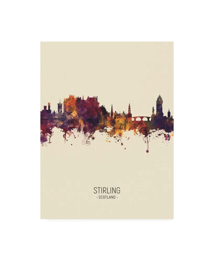 Michael Tompsett Stirling Scotland Skyline Portrait Iii Canvas Art
