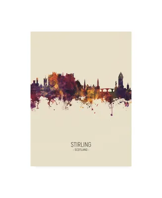 Michael Tompsett Stirling Scotland Skyline Portrait Iii Canvas Art
