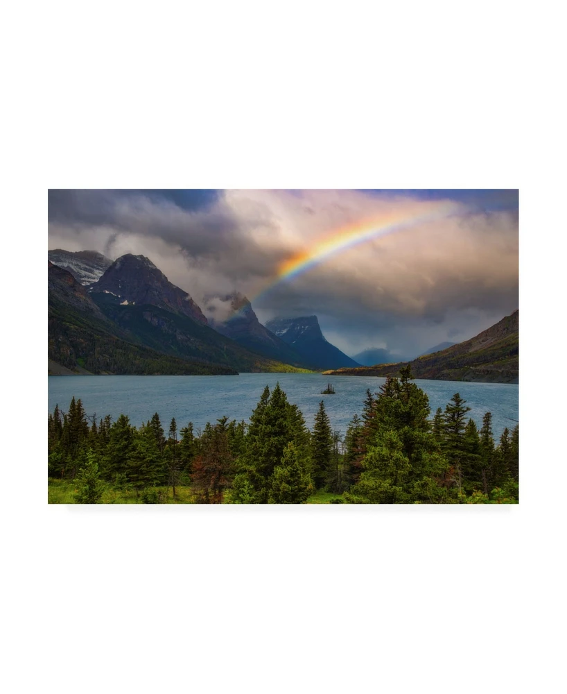 Darren White Photography Glacier Rainbow Canvas Art