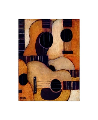 Daniel Patrick Kessler Guitars Collage Canvas Art - 27" x 33.5"