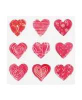 Sue Schlabach Hearts and More Hearts I Canvas Art