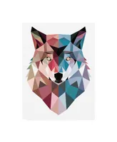 Michael Buxto Geo Wolf Canvas Art - 15.5" x 21"