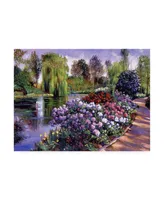 David Lloyd Glover Promise of Spring Garden Path Canvas Art