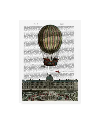 Fab Funky Airship Over City Canvas Art
