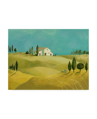 Pablo Esteban Tuscan Villas Paint 2 Canvas Art - 19.5" x 26"
