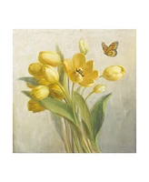 Danhui Nai Yellow French Tulips Canvas Art - 15.5" x 21"