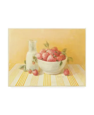 Danhui Nai Strawberries Painting Canvas Art - 19.5" x 26"