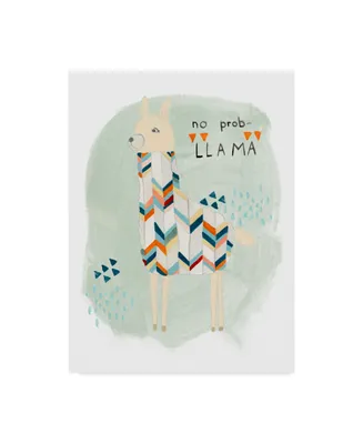 June Erica Vess Llama Squad I Canvas Art - 20" x 25"