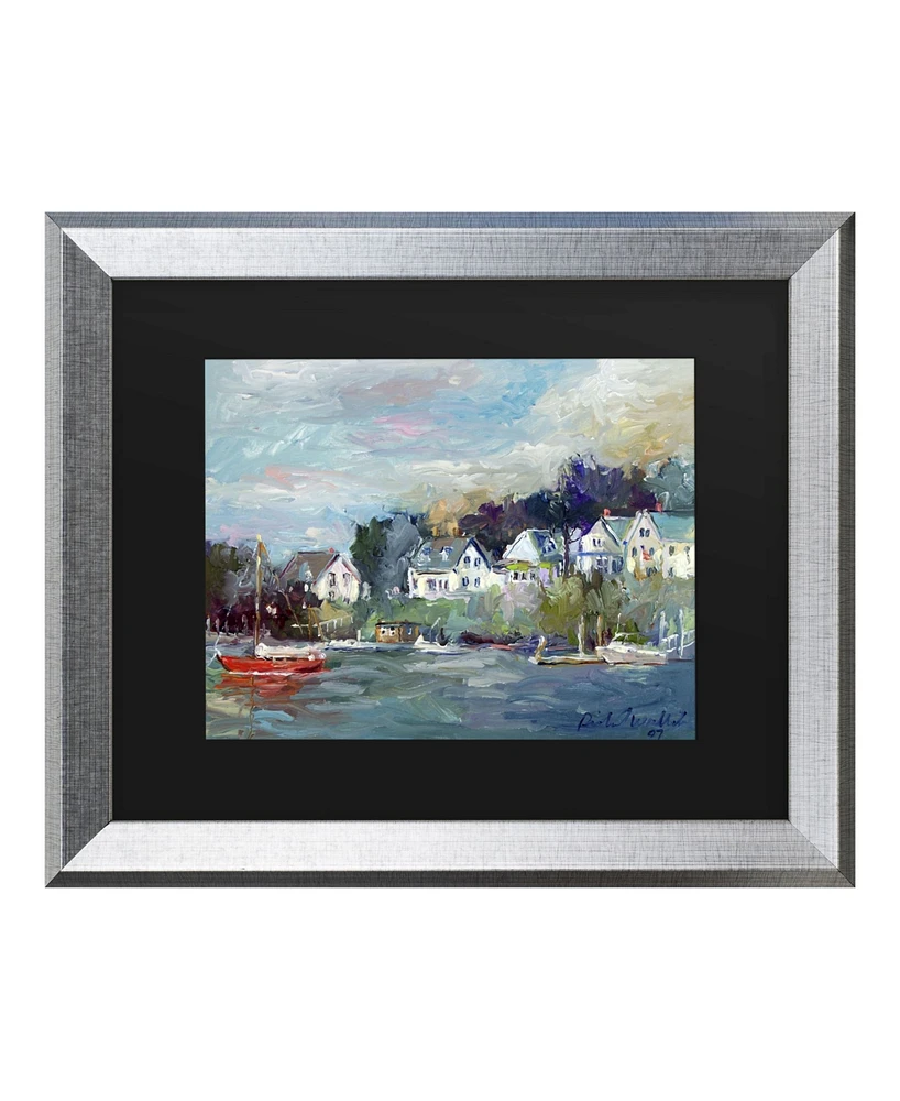 Richard Wallich Dock Matted Framed Art - 27" x 33"