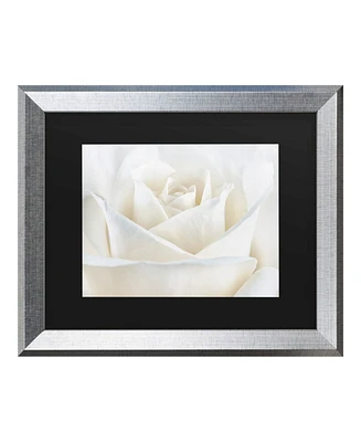 Cora Niele Pure White Rose Matted Framed Art