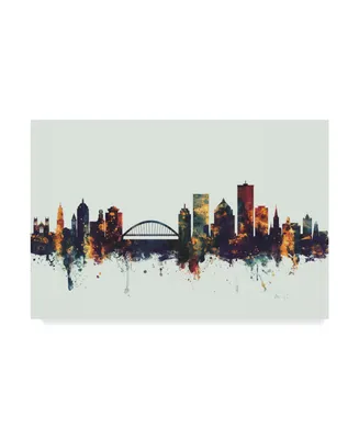 Michael Tompsett Rochester New York Skyline Iv Canvas Art
