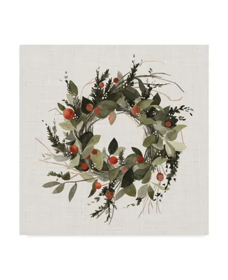 Emma Scarvey Farmhouse Wreath Ii Canvas Art