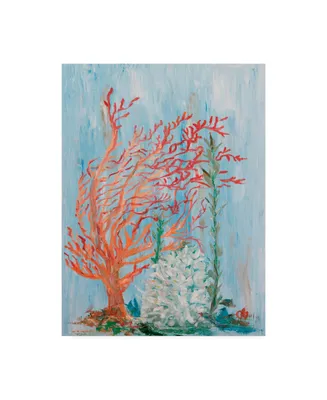 Olivia Brewington Painterly Coral I Canvas Art