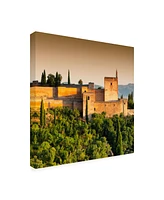 Philippe Hugonnard Made in Spain 3 Sunset over the Alhambra Vi Canvas Art - 36.5" x 48"