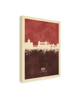 Michael Tompsett Rome Italy Skyline Red Ii Canvas Art - 19.5" x 26"