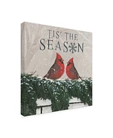 James Wiens Christmas Affinity X Two Birds Canvas Art - 15.5" x 21"