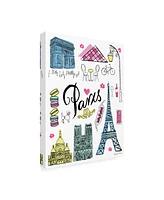 Farida Zaman Travel Paris White Canvas Art - 36.5" x 48"