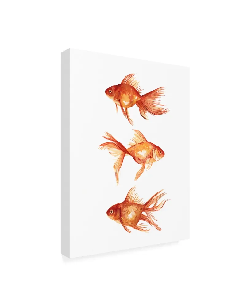 Emma Scarvey Ornamental Goldfish Iii Canvas Art - 19.5" x 26"