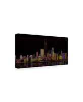 Ellicia Amando Chicago Glowing Canvas Art - 19.5" x 26"