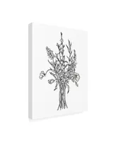 Emma Scarvey Black and White Bouquet Iv Canvas Art - 15.5" x 21"