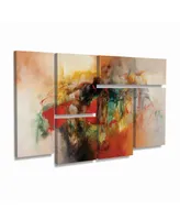 Zavaleta Abstract Vi Multi Panel Art Set 6 Piece - 49" x 19"