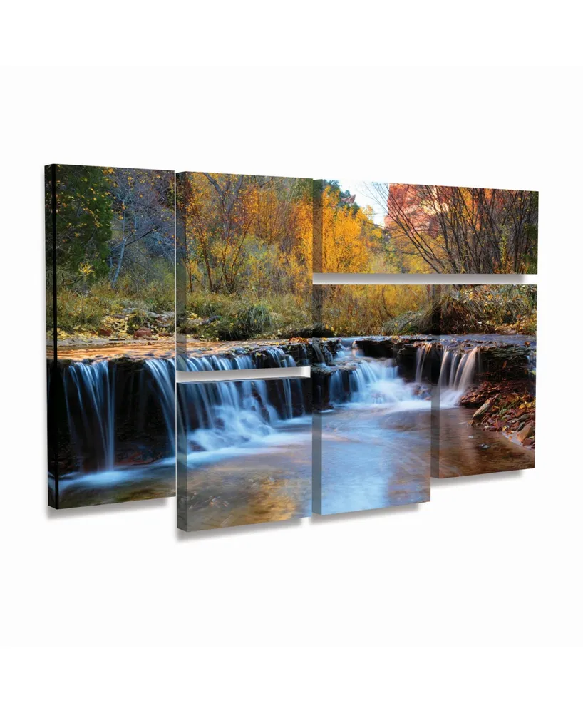 Pierre Leclerc Zion Autumn Multi Panel Art Set 6 Piece - 49" x 19"