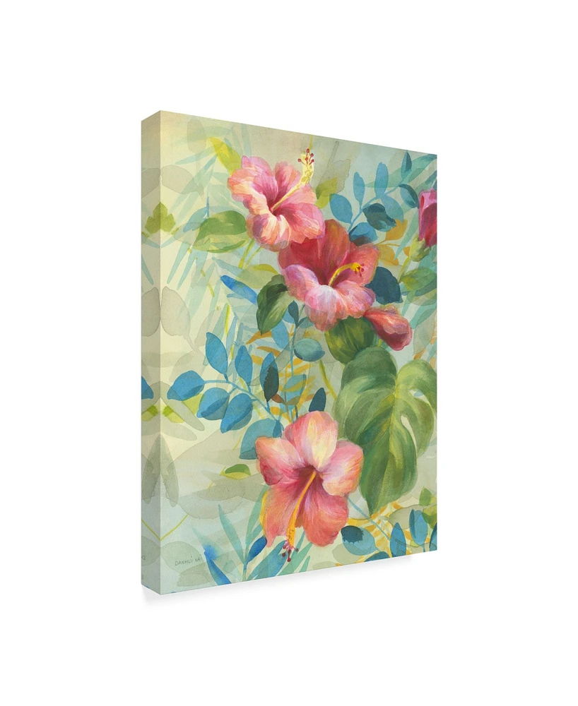 Danhui Nai Hibiscus Garden Ii Canvas Art