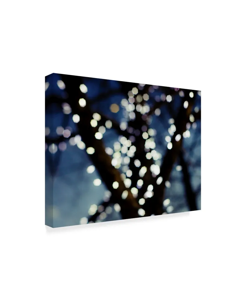 Sonja Quintero Bokeh Blue I Canvas Art