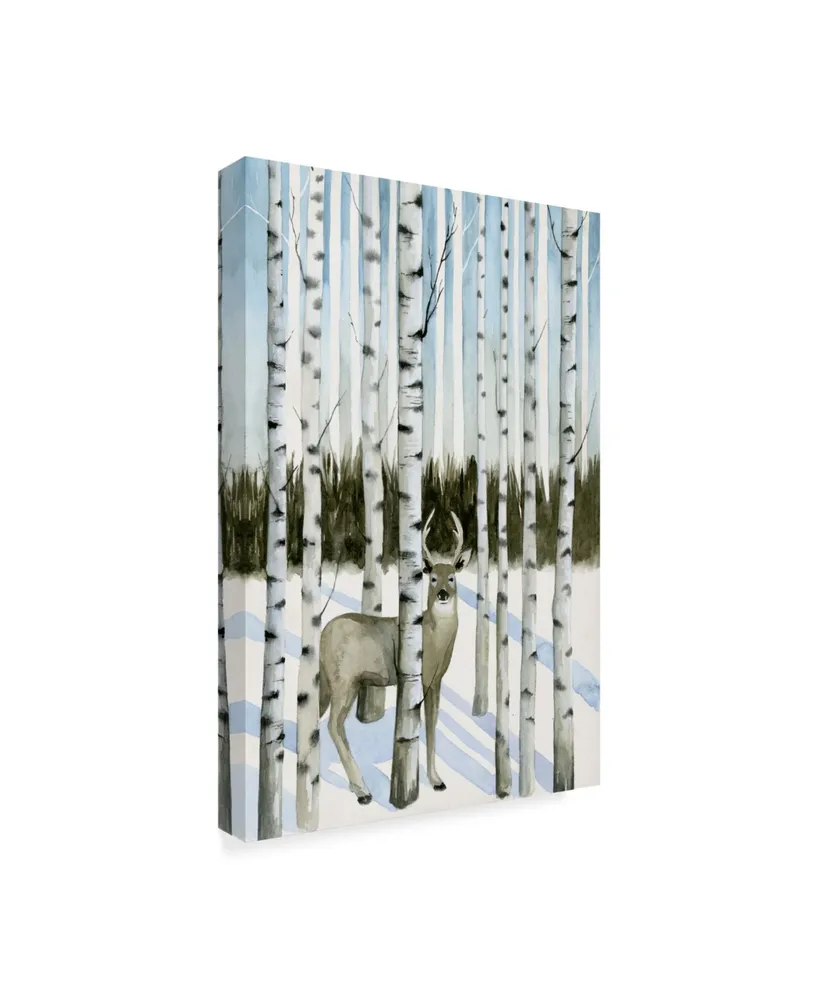 Grace Popp Deer in Snowfall I Canvas Art