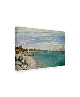 Claude O. Monet Regatta at Sainte Adresse Canvas Art - 20" x 25"