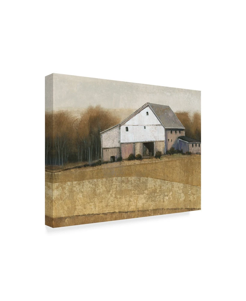 Tim Otoole White Barn View I Canvas Art - 20" x 25"
