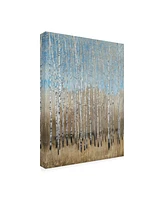 Tim Otoole Dusty Blue Birches I Canvas Art - 37" x 49"