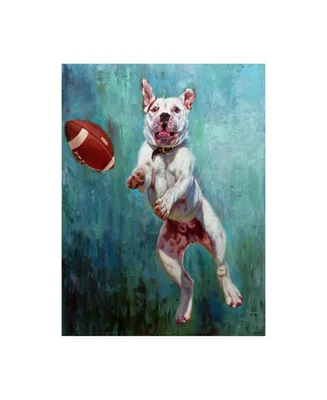 Lucia Hefferna Hail Mary White Dog Canvas Art