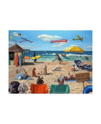 Lucia Heffernan Dog Beach Canvas Art