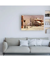 Franklin Stanwood Christmas in Connecticut Canvas Art - 36.5" x 48"